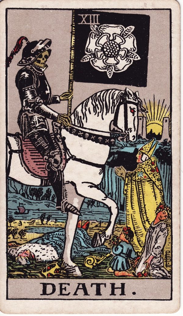 A Morte, ilustração de Pamela Colman Smith