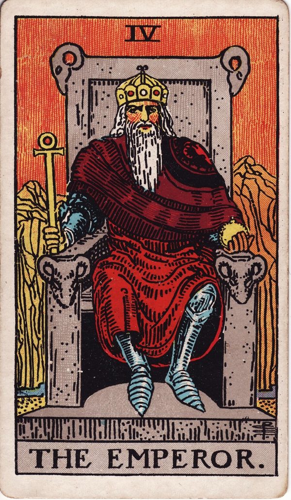O Imperador, ilustração de Pamela Colman Smith