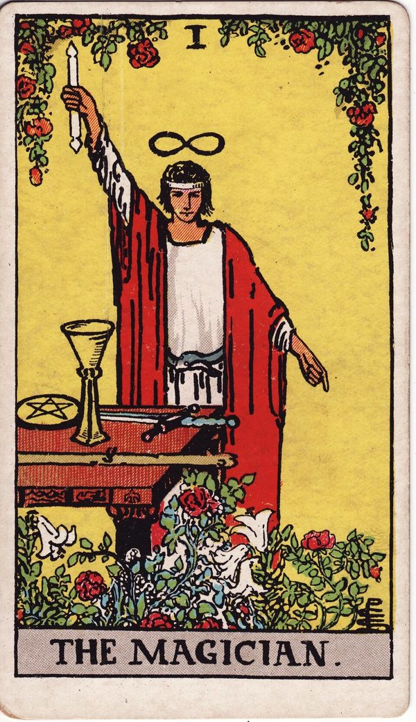 O Mago, ilustração de Pamela Colman Smith