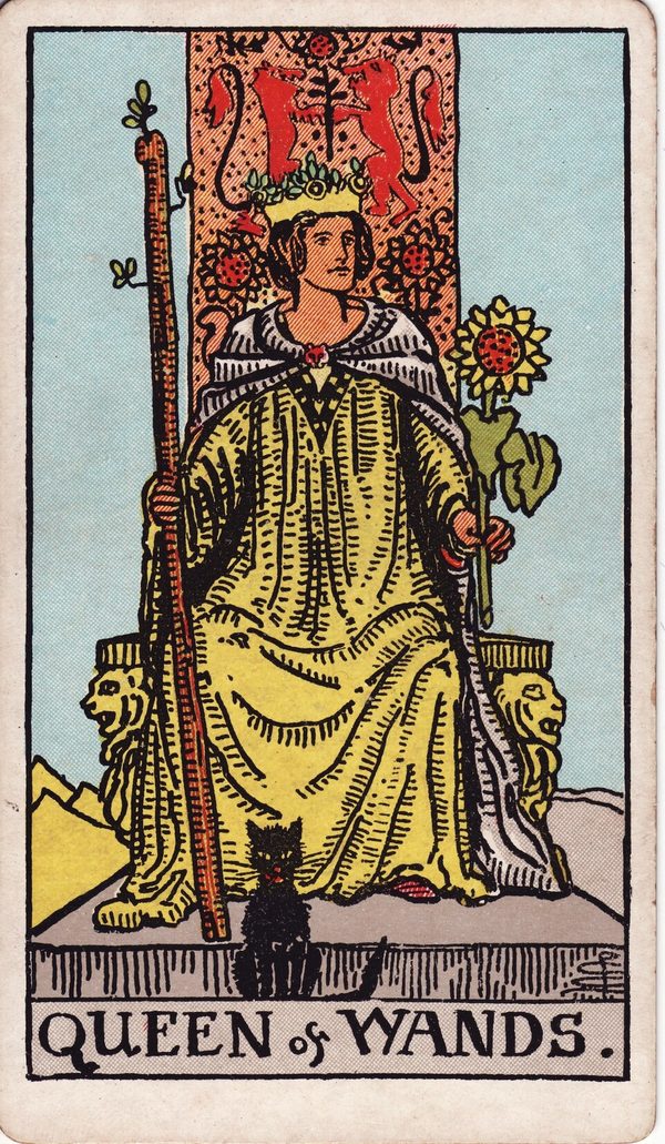 Rainha de Paus, ilustração de Pamela Colman Smith