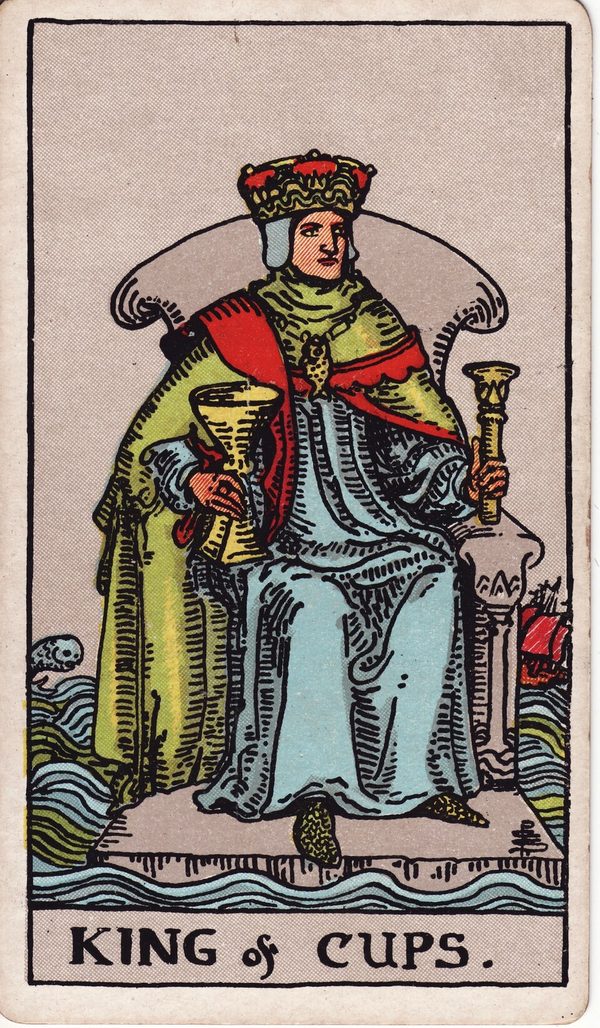 Rei de Copas, ilustração de Pamela Colman Smith